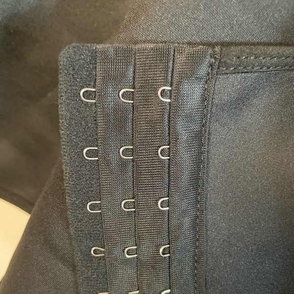 Black Trainer Corset Body Shaper Underbust Cinchers Sweat Tank Adjustable Straps - Picture 4 of 8